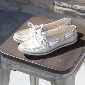 Sperry Platinum Gold Boat Shoes